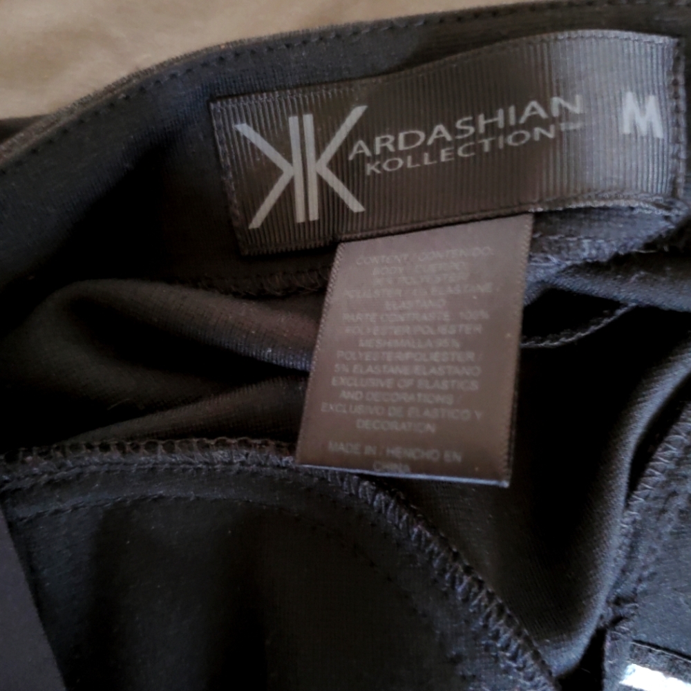 Kardashian Kollection bodycon strapless black dress